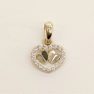 10kt real Gold Heart shaped Pendant